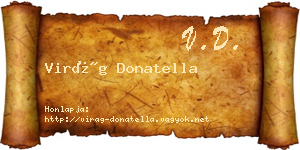 Virág Donatella névjegykártya