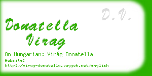 donatella virag business card