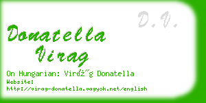 donatella virag business card